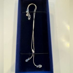 Swarovski crystal water drops necklace new